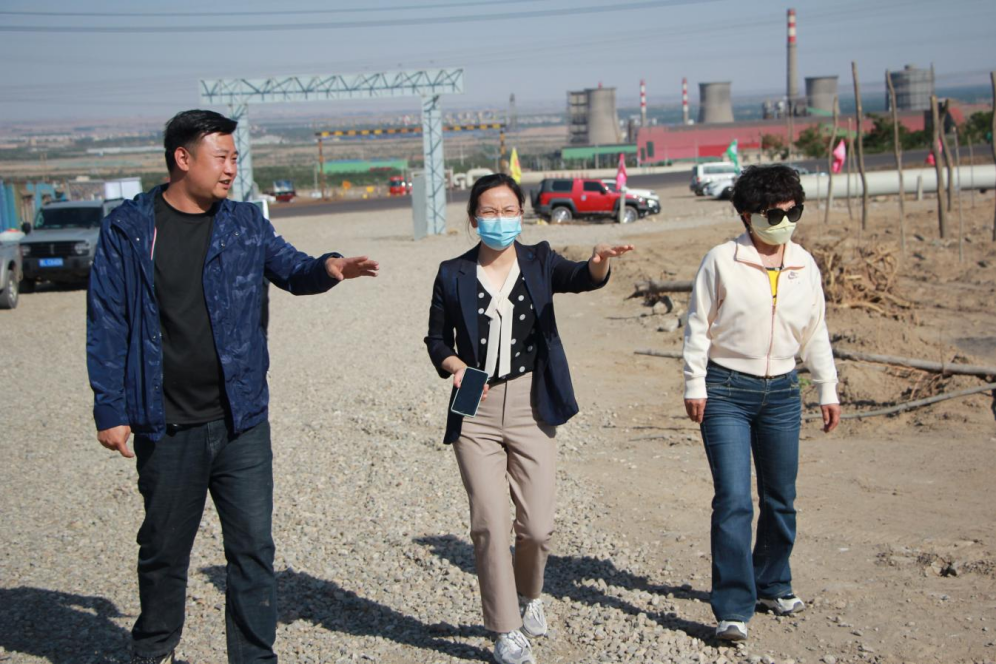 石嘴山市農(nóng)業(yè)農(nóng)村局副局長徐永霞、農(nóng)經(jīng)中心主任王曉斌一行蒞臨基地檢查指導